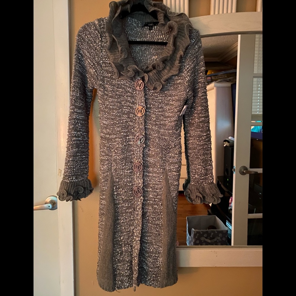 Silver gray colored sweater beauty!!